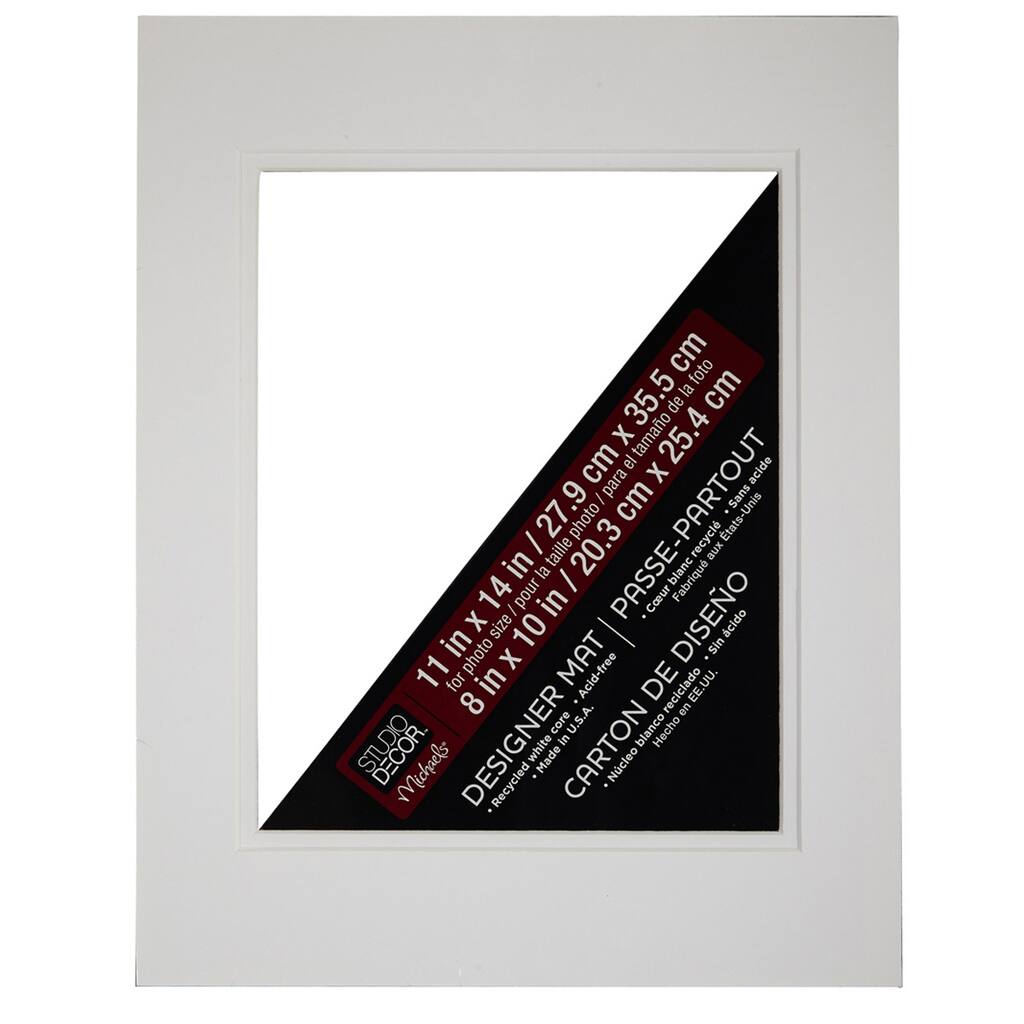 Studio Decor Pre Cut Double Mat 11 X 14 With 8 X 10 Opening